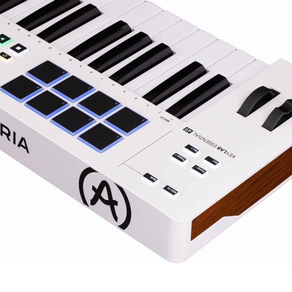 Arturia KeyLab Essential MK3 49-Key MIDI Controller - White MIDI Controllers Sky Music