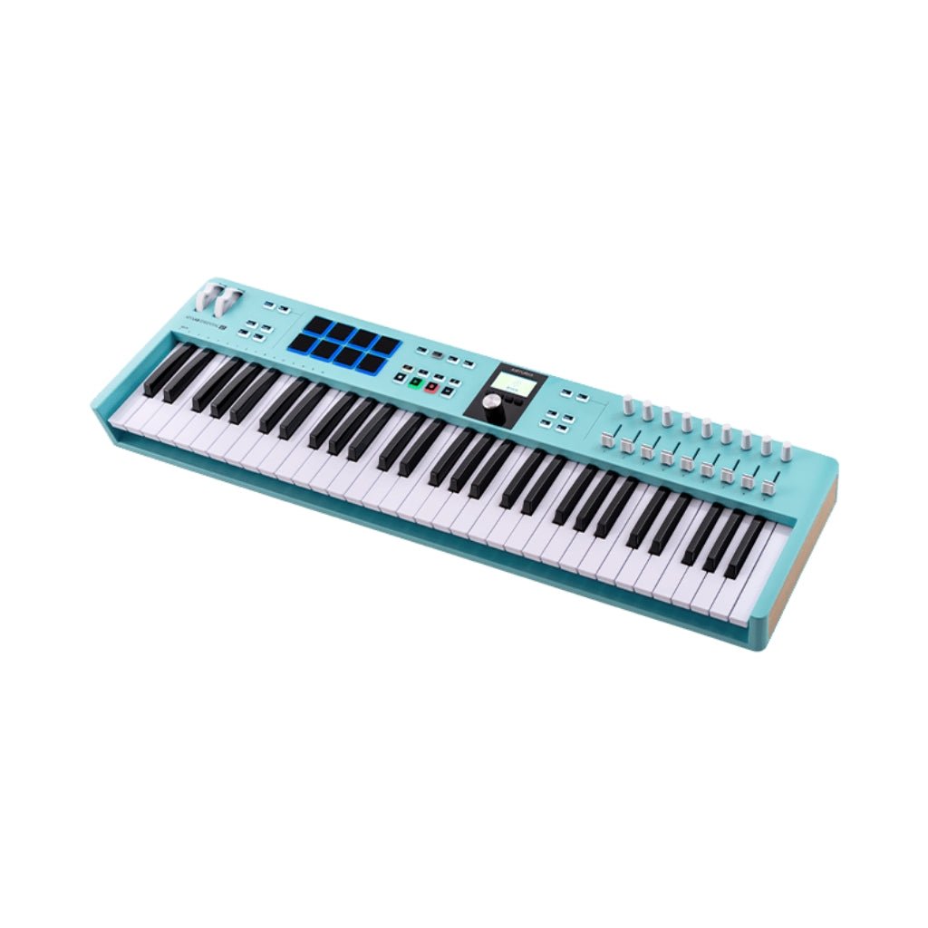 Arturia KeyLab Essential MK3 61-Key Keyboard Controller - Aquamarine MIDI Controllers Sky Music