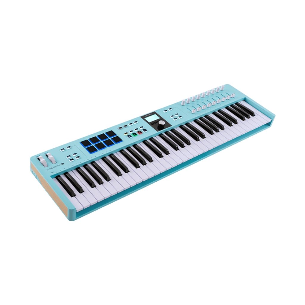Arturia KeyLab Essential MK3 61-Key Keyboard Controller - Aquamarine MIDI Controllers Sky Music