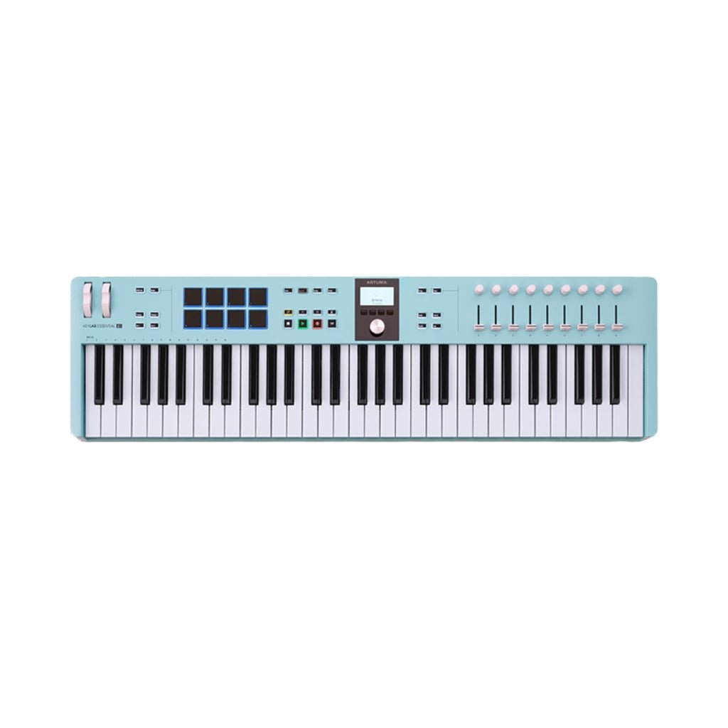 Arturia KeyLab Essential MK3 61-Key Keyboard Controller - Aquamarine MIDI Controllers Sky Music
