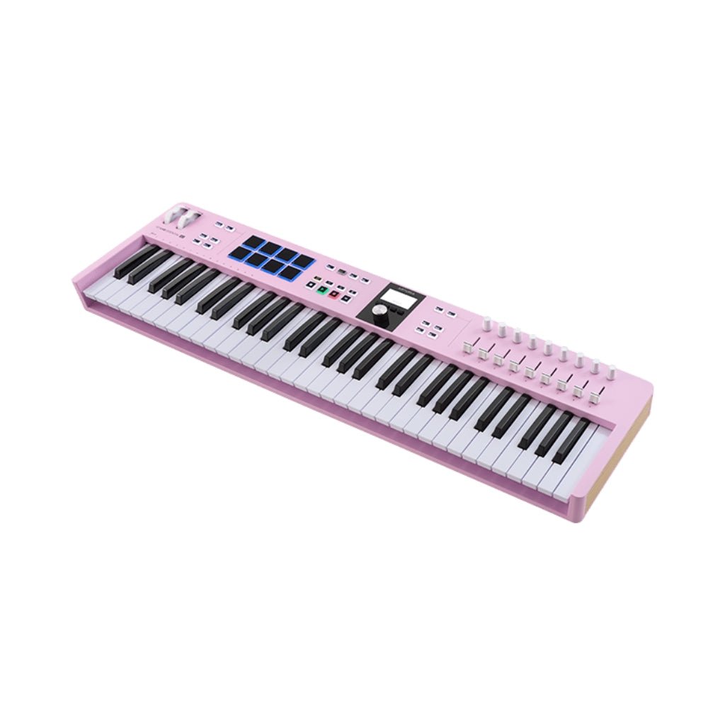 Arturia KeyLab Essential MK3 61-Key Keyboard Controller - Rose Quartz MIDI Controllers Sky Music