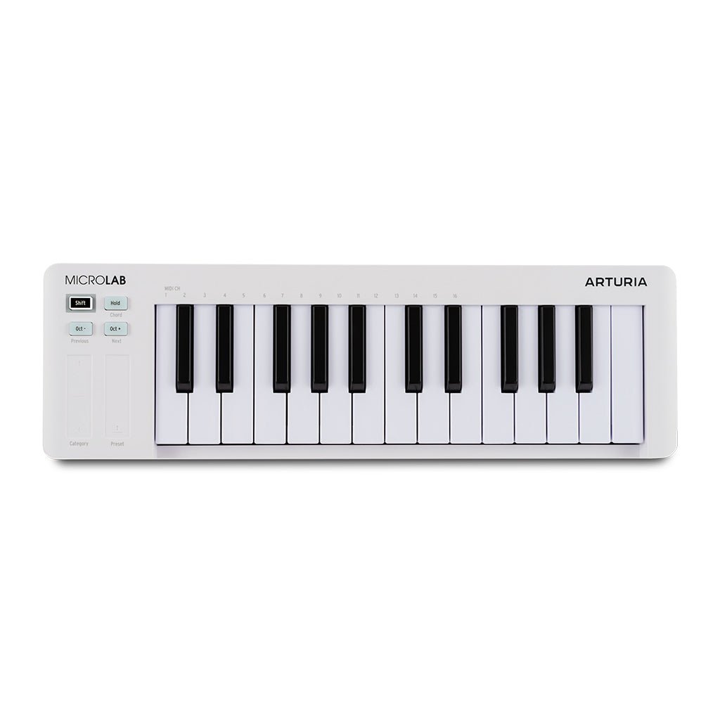 Arturia Microlab 3 25-Key MIDI Controller - White MIDI Controllers Sky Music