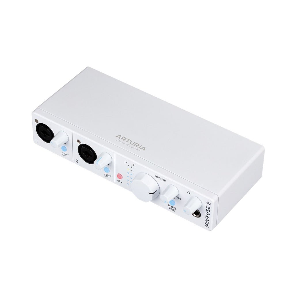 Arturia MiniFuse 2 - 2 In/ 2 Out Audio Interface - White Audio Interfaces Sky Music