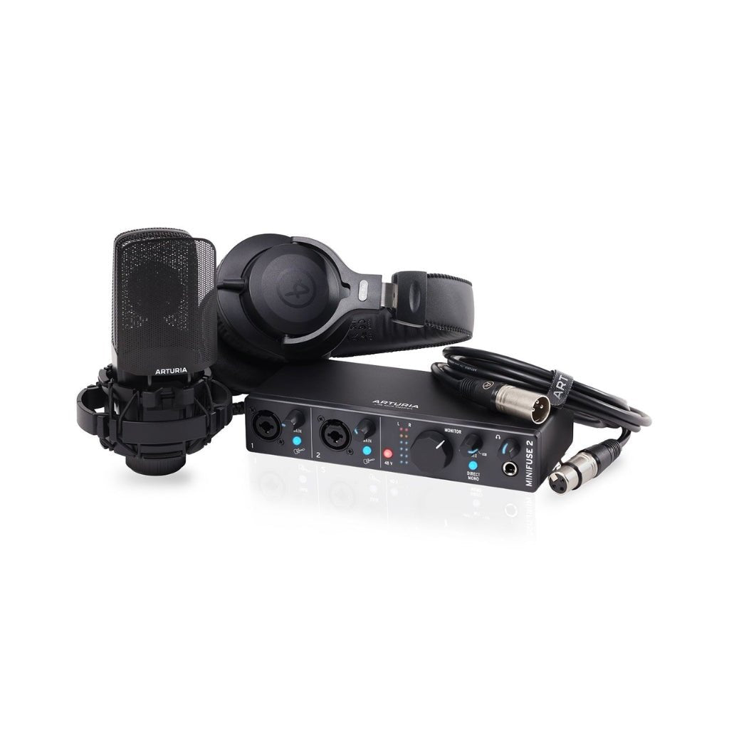 Arturia MiniFuse Recording Studio Pack - Black Audio Interfaces Sky Music