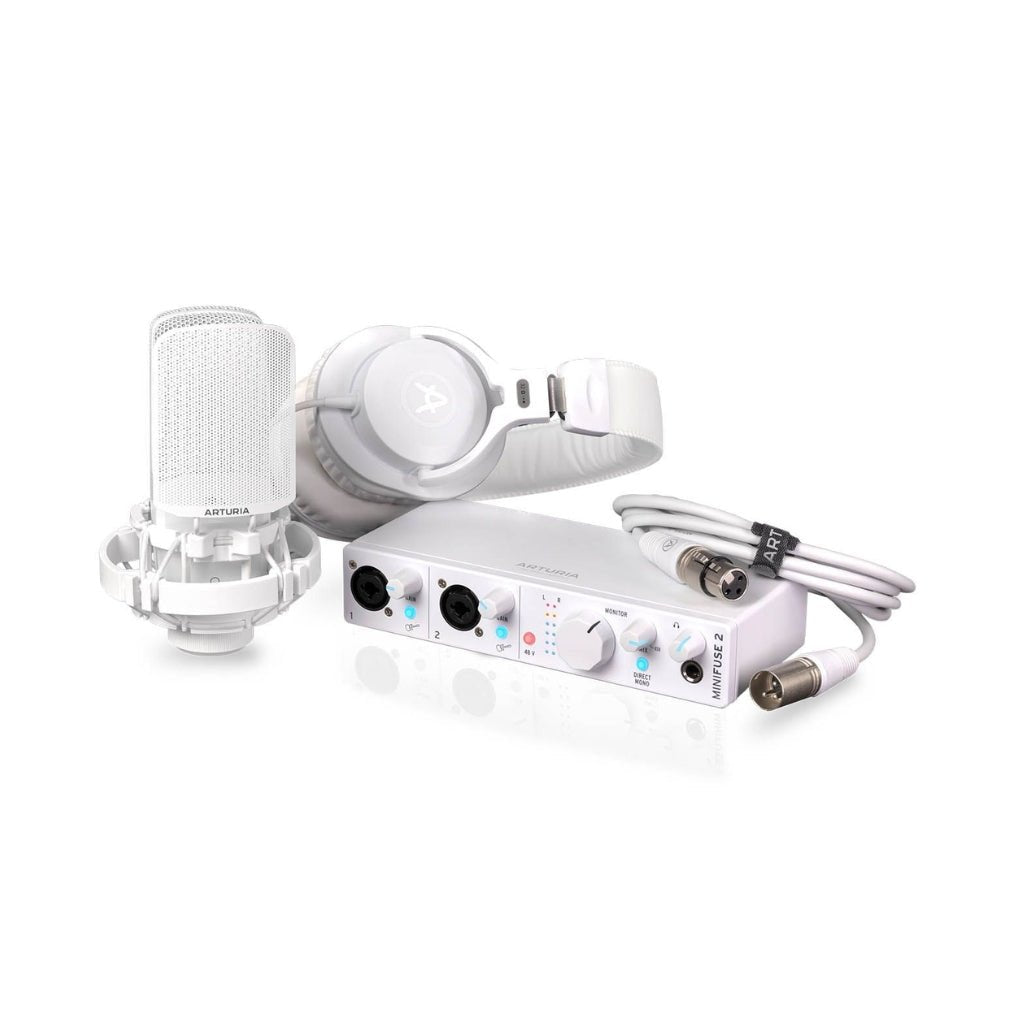 Arturia MiniFuse Recording Studio Pack - White Audio Interfaces Sky Music