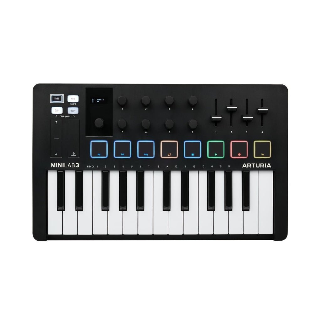 Arturia Minilab 3 25-Note Keyboard Controller - Black MIDI Controllers Sky Music
