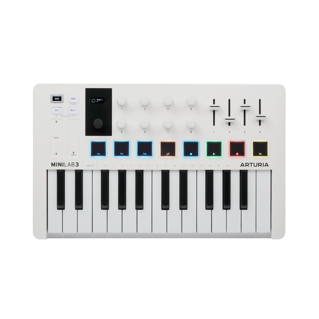 Arturia Minilab 3 25-Note Keyboard Controller - White MIDI Controllers Sky Music