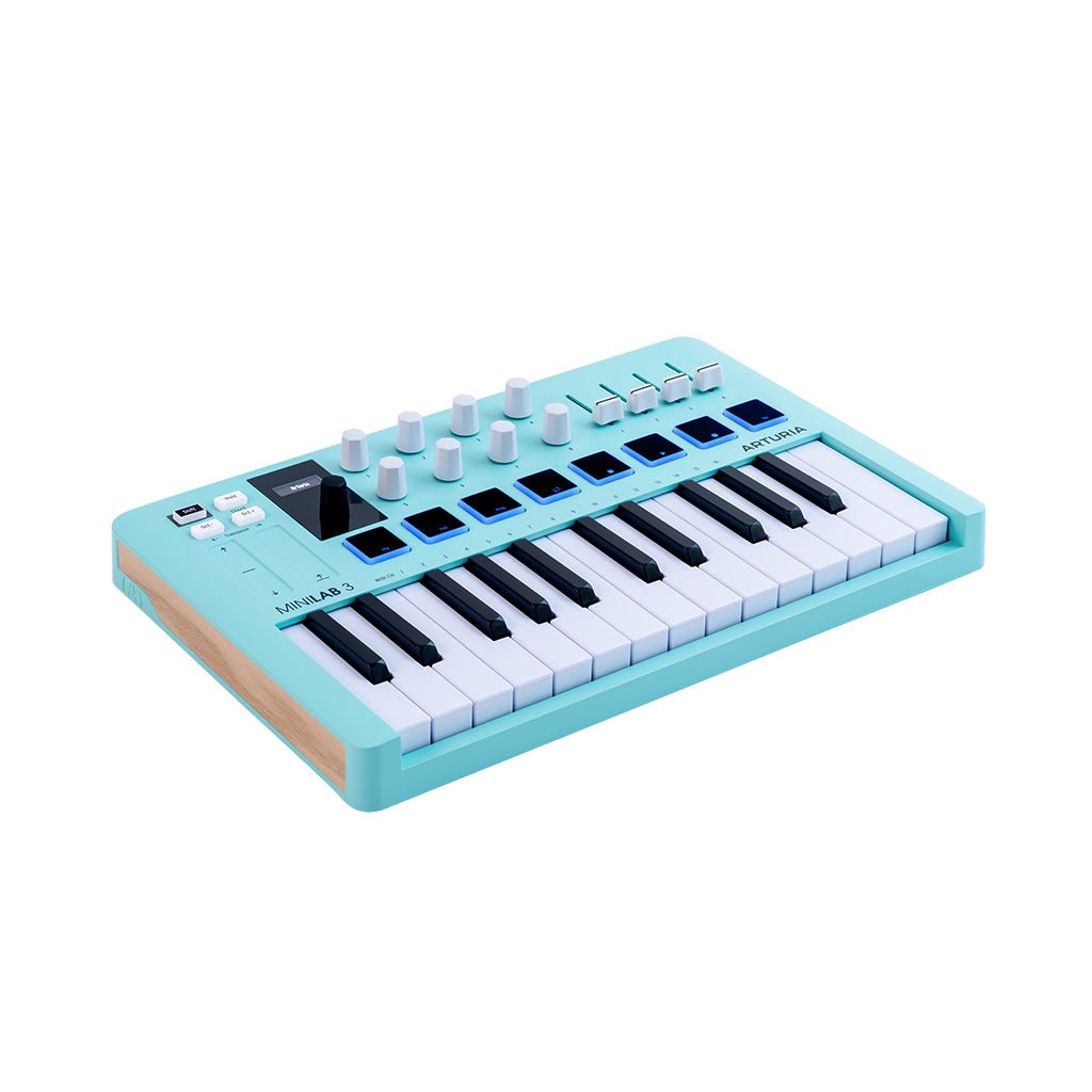 Arturia MiniLab 3 25-Note Keyboard - Limited Edition Aquamarine MIDI Controllers Sky Music