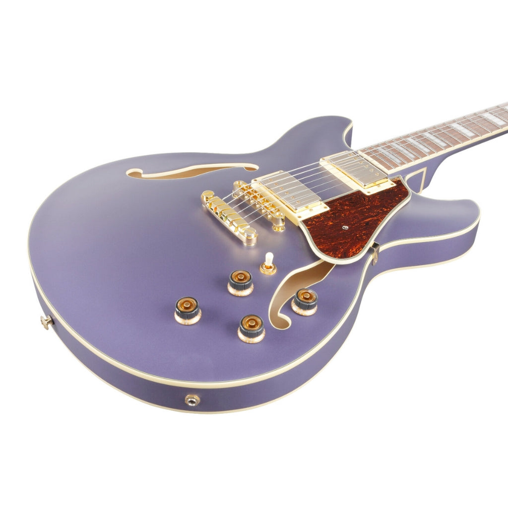Ibanez - AS73G Artcore Guitar - Metallic Purple Flat