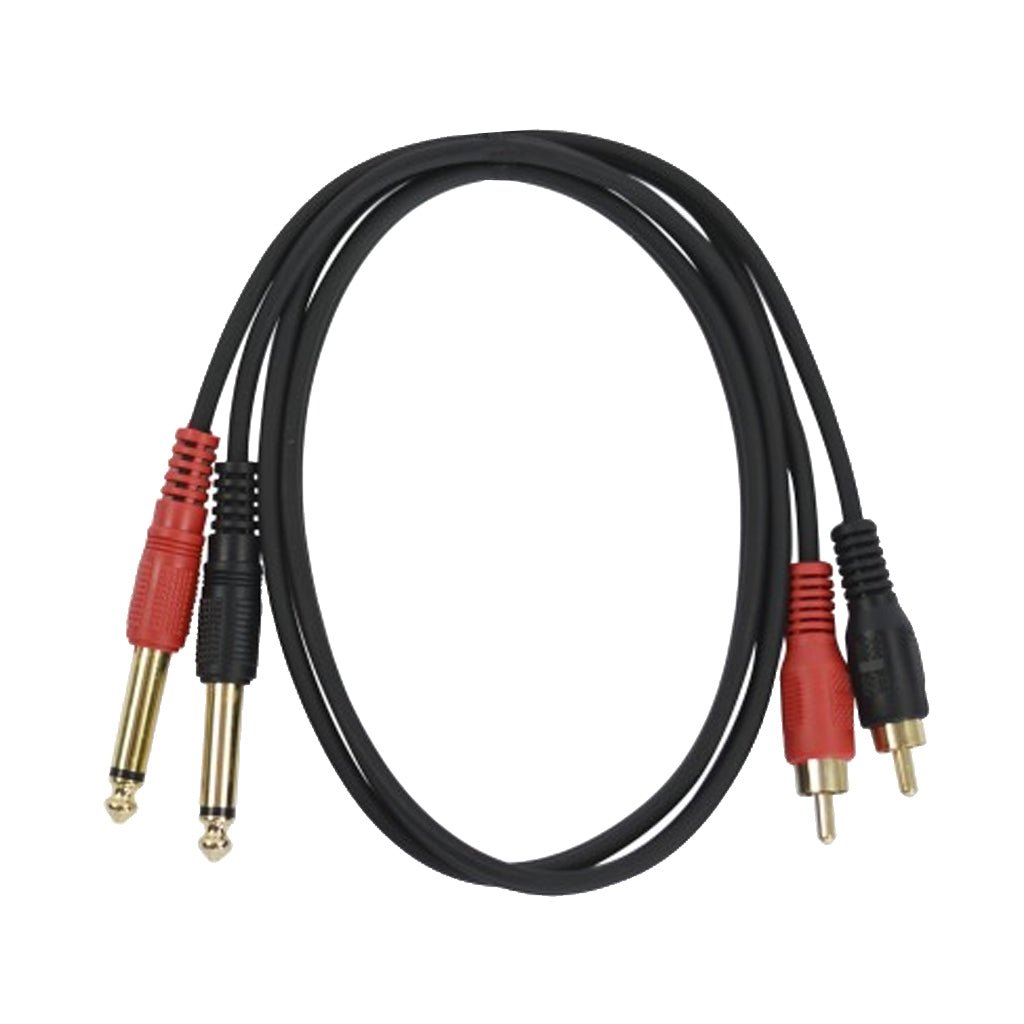 Australasian - 2 x 6.3 mono to 2 x RCA - 3 foot Cables Sky Music