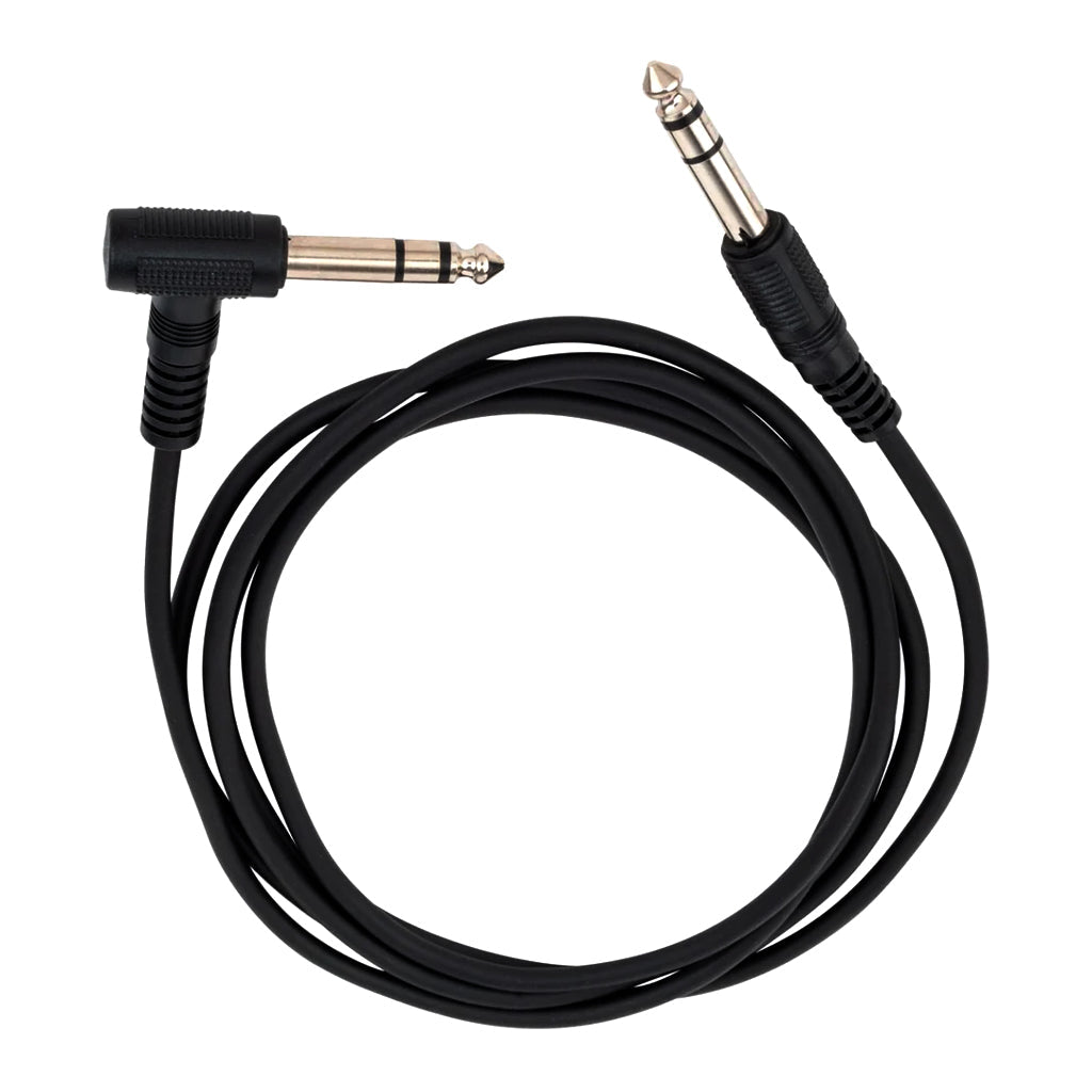 Australasian 6.3 Stereo Jack Plug to 6.3 Stereo Right Angle Jack Plug - 6ft Audio Cables Sky Music