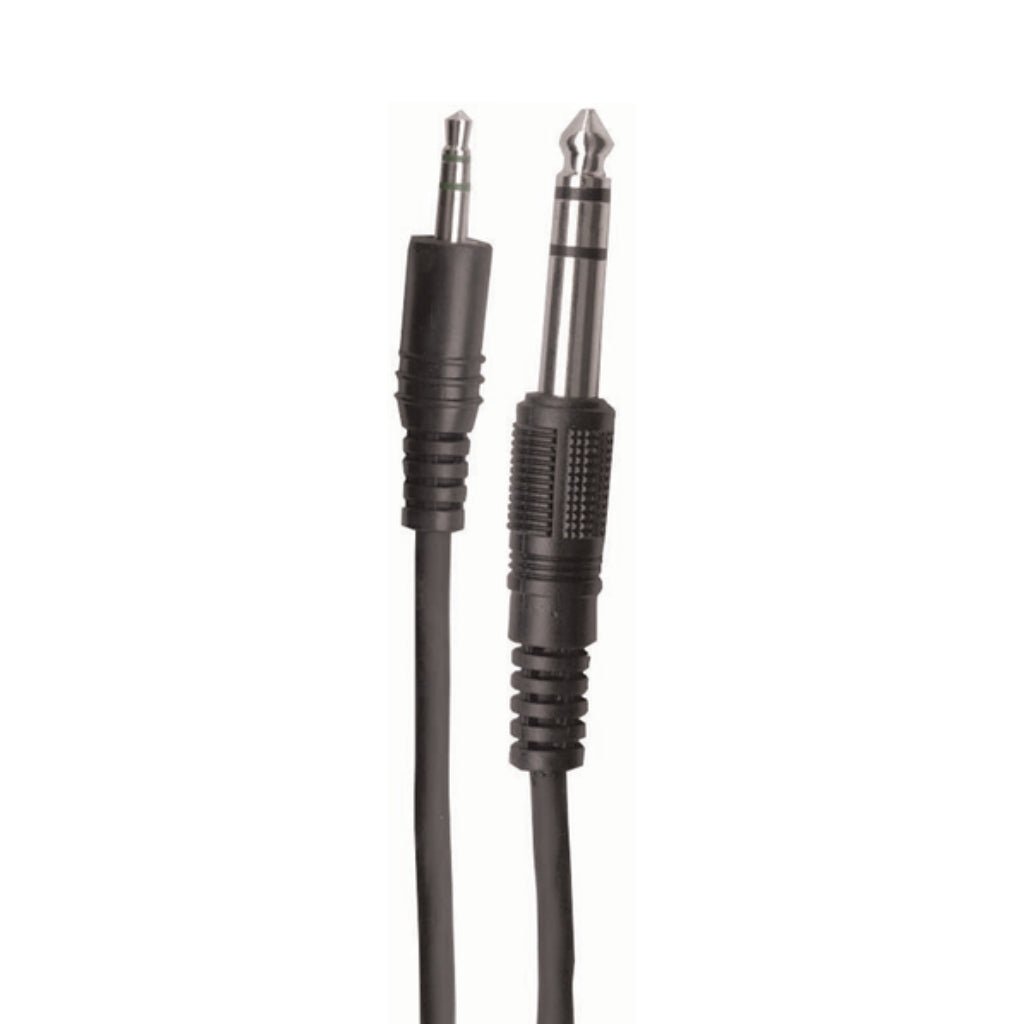 Australasian Rock Leads 6.5ft Stereo Jack Cable - 3.5mm Male to 6.3mm Male Audio Cables Sky Music