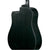 Ibanez - AW1040CE Acoutics Guitar All Solid - Weathered Black Open Pore