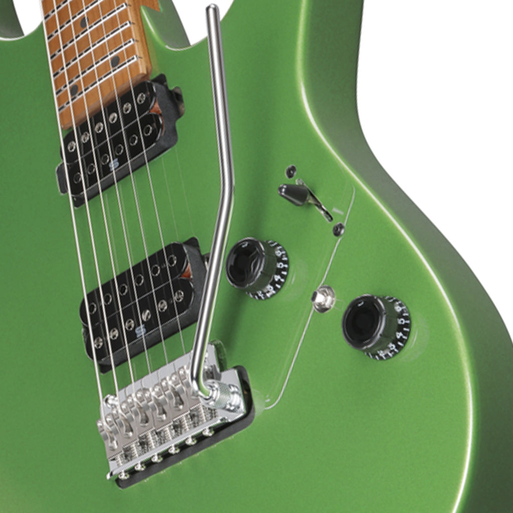 Ibanez AZ2402 Electric Guitar with Roasted Maple Fretboard and Case Apple Green Metallic