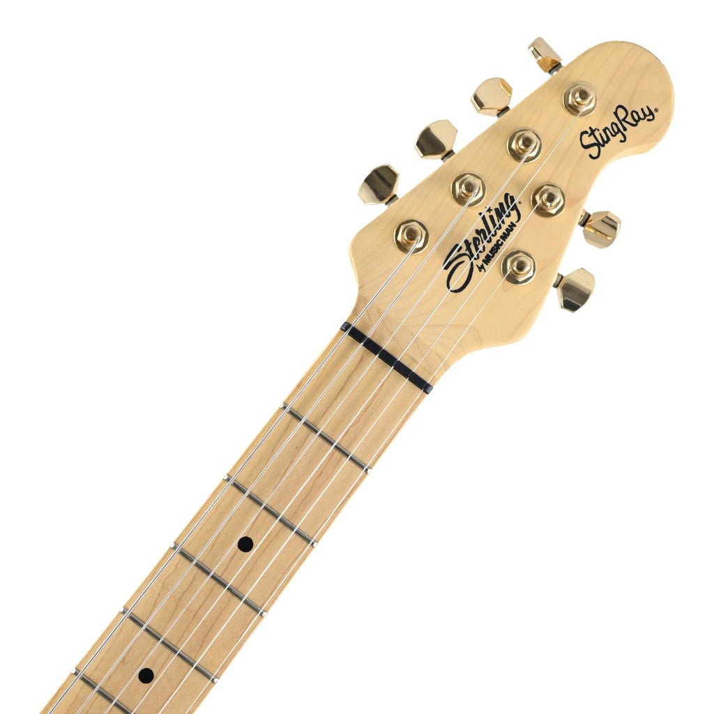 B-STOCK Sterling Stingray Guitar SR Jared Dines - Black w Gold Hardware Electric Guitars Sky Music