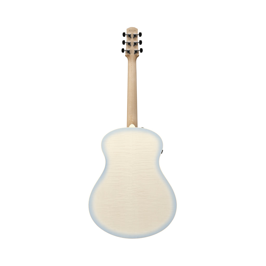 Ibanez AAM370M2E Auditorium Acoustic/Electric Guitar - Transparent Antique White Ice Blue Open Pore
