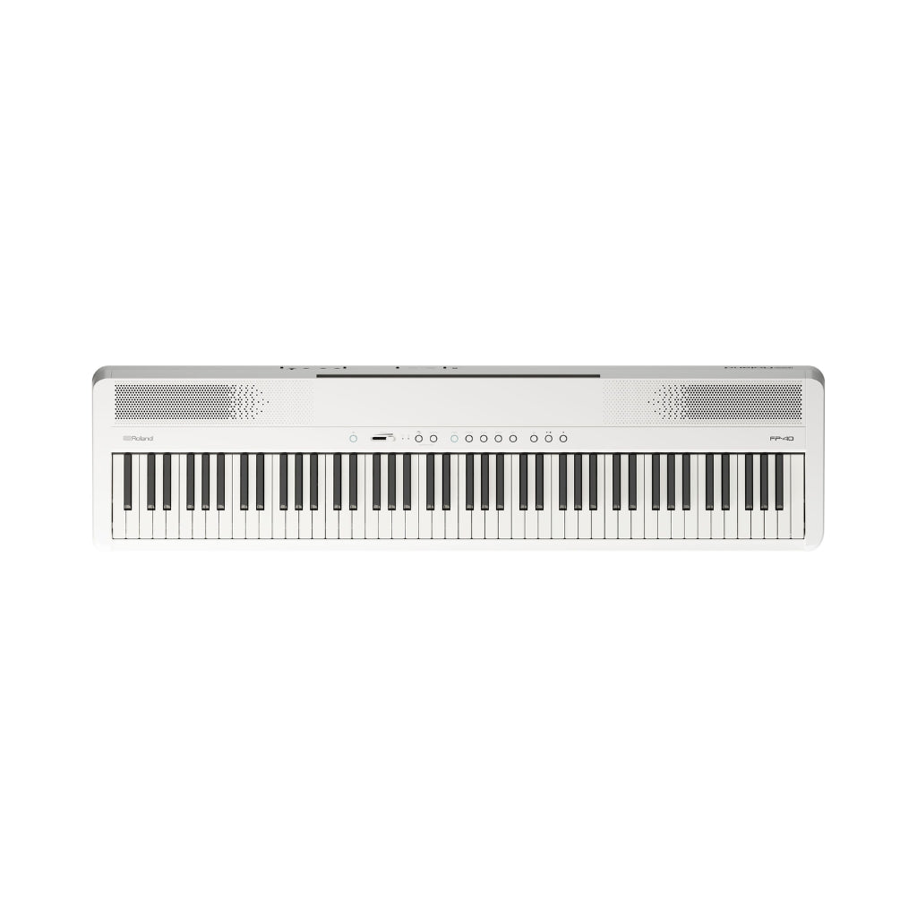 Roland - FP40 88-Key Digital Piano with Stand & Pedal - White