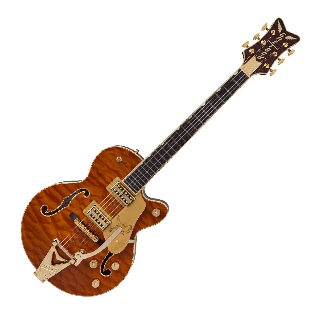Gretsch Limited Edition Falcon Center Block Jr. with Bigsby Quilted Maple, Ebony Fingerboard Roundup Orange