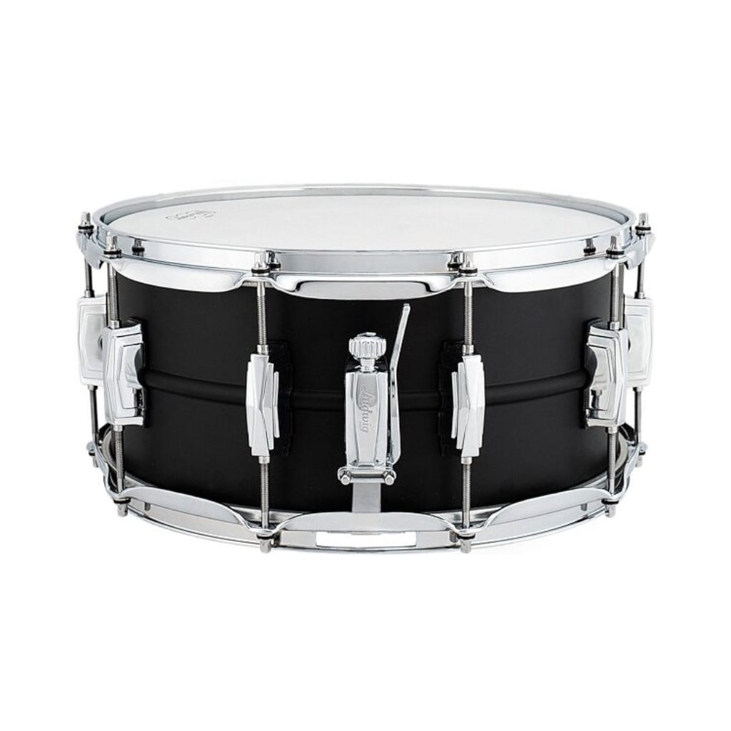Ludwig - Stealth Black Beauty Snare Drum - 6.5 inches x 14 inches, Brass Snare Drum - Flat Black