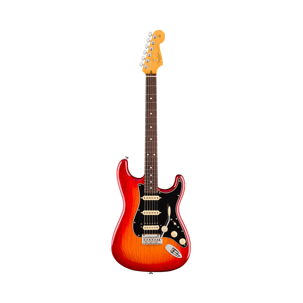 Fender American Professional Stratocaster HSS Rosewood Electric Guitar - Aged Cherry Burst