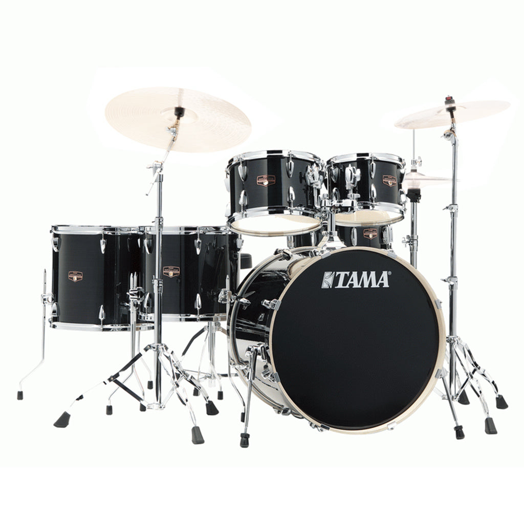 TAMA IP62H6W Imperialstar 6-Piece Complete Kit With 22" Bass Drum - Hairline Black