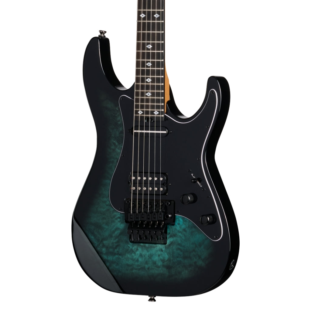 Kramer Volante Quilt HSFR Electric Guitar - Aqua Burst