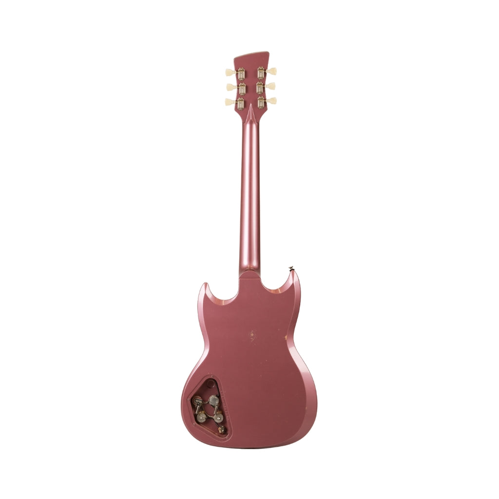 Frank Brothers Radar Deluxe Medium Relic w/Full Guard Electric Guitar - Burgundy Mist back