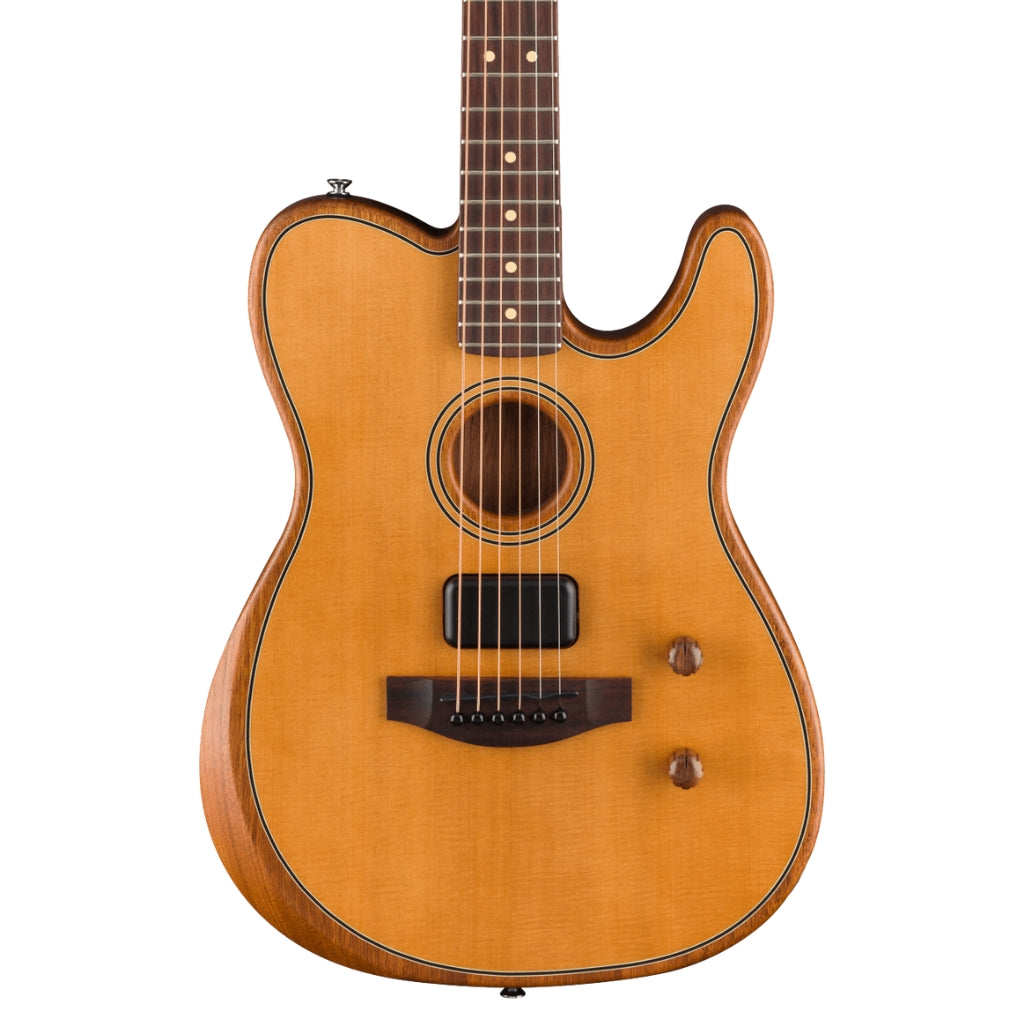 Fender Acoustasonic Standard Telecaster Guitar - Aged Natural
