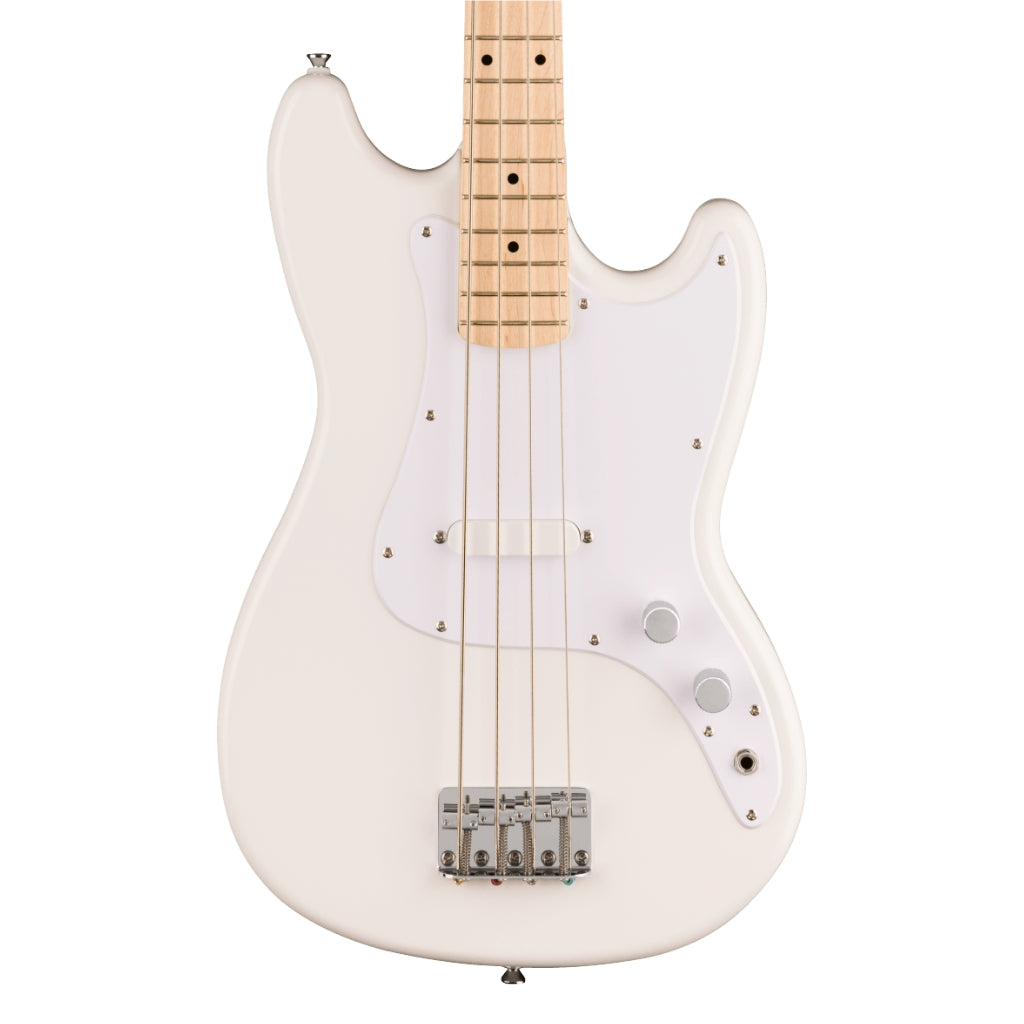 Squier - Sonic Bronco Bass Guitar - Arctic White, Maple Fingerboard