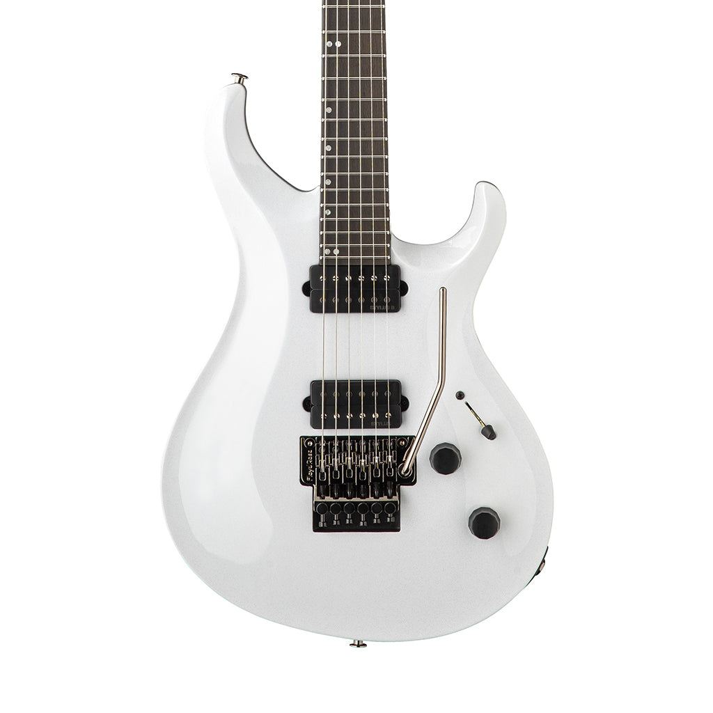 PRS Tekton Floyd Electric Guitar with Floyd Rose Tremolo - White Holoflake w/Black Satin Neck sky music