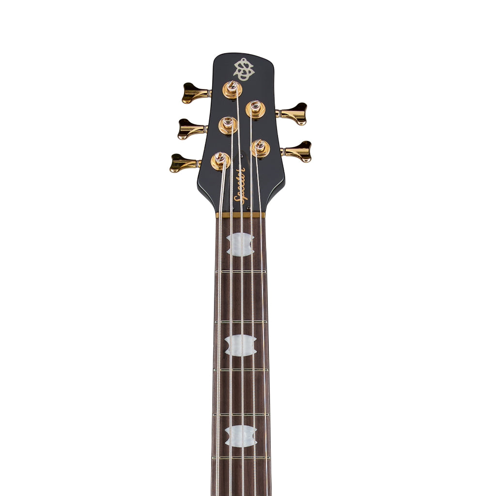 Spector - Icon NS-5 Neck Through Electric Bass Guitar - Black & Blue