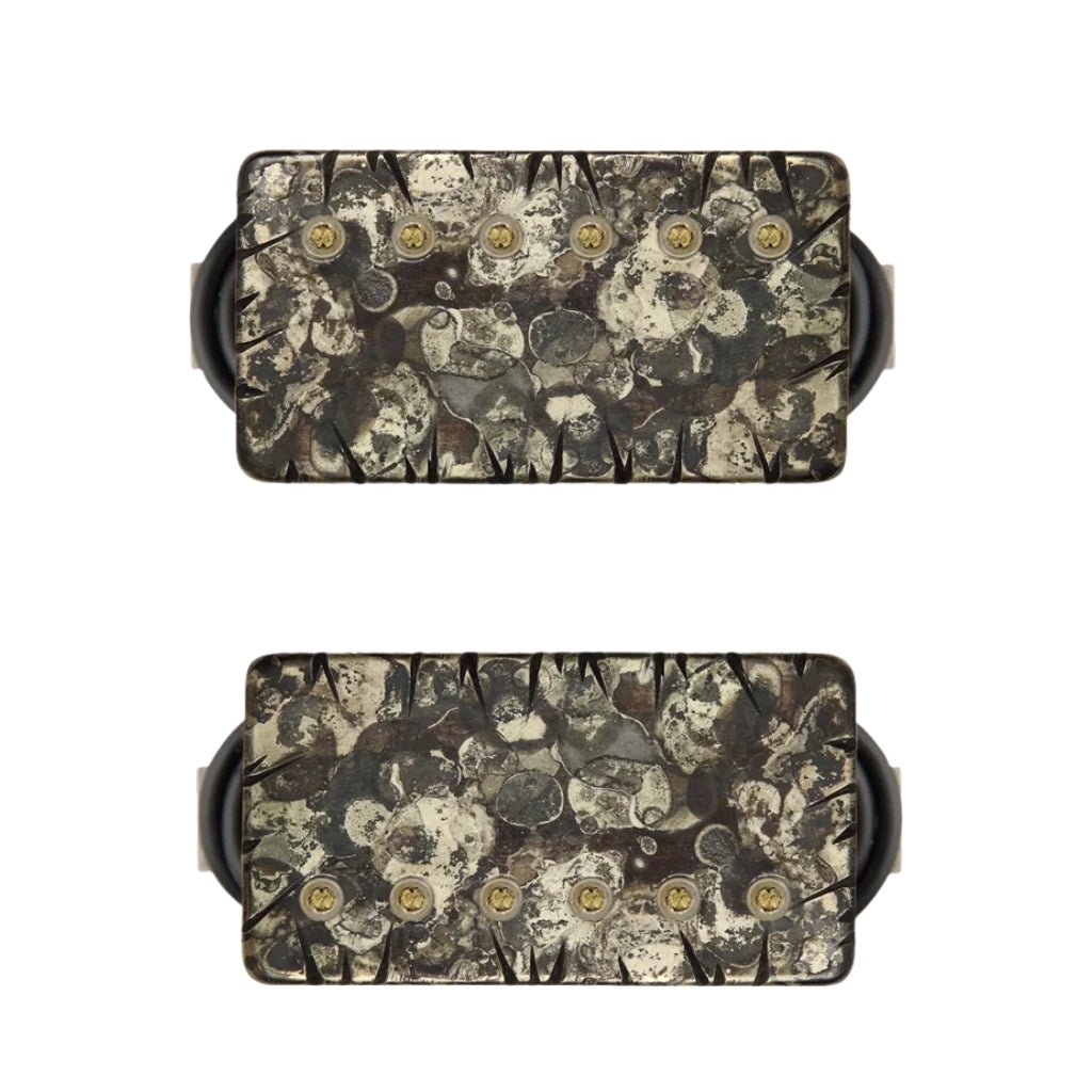 Bare Knuckle Nailbomb Humbucker Set - Covered, Camo Battleworn Electric Guitar Pickups Sky Music
