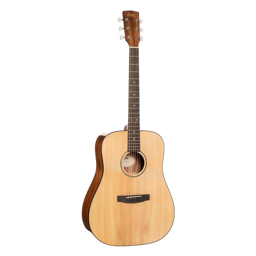 Cort - Earth60 Dreadnought Acoustic Guitar - Open Pore Natural