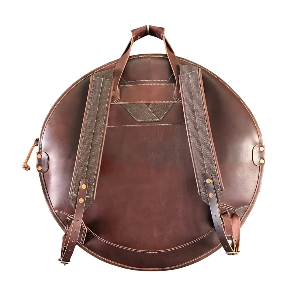Tackle - Backpack Cymbal Bag - 24 inch, Brown Leather