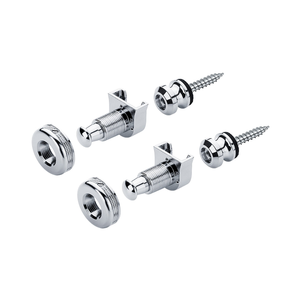 Schaller S-Lock M Strap Lock Pair - Chrome