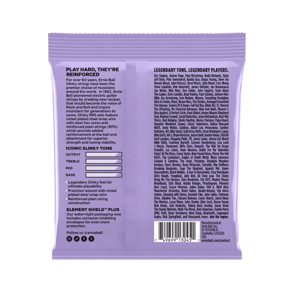 Ernie Ball Ultra Slinky RPS Nickel Wound Electric Guitar Strings - 10-48 Gauge