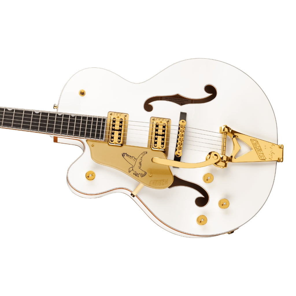Gretsch - G6136TG-LH Players Edition Falcon Left-Handed Electric Guitar - White, Ebony Fingerboard