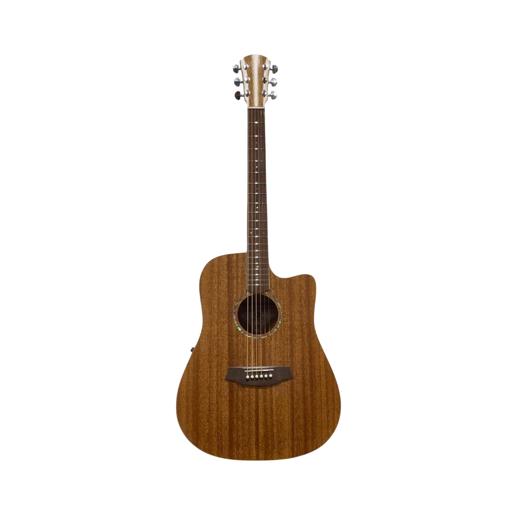 Cole Clark Studio Dreadnought All African Mahogany w/Cutaway Acoustic-Electric Guitar