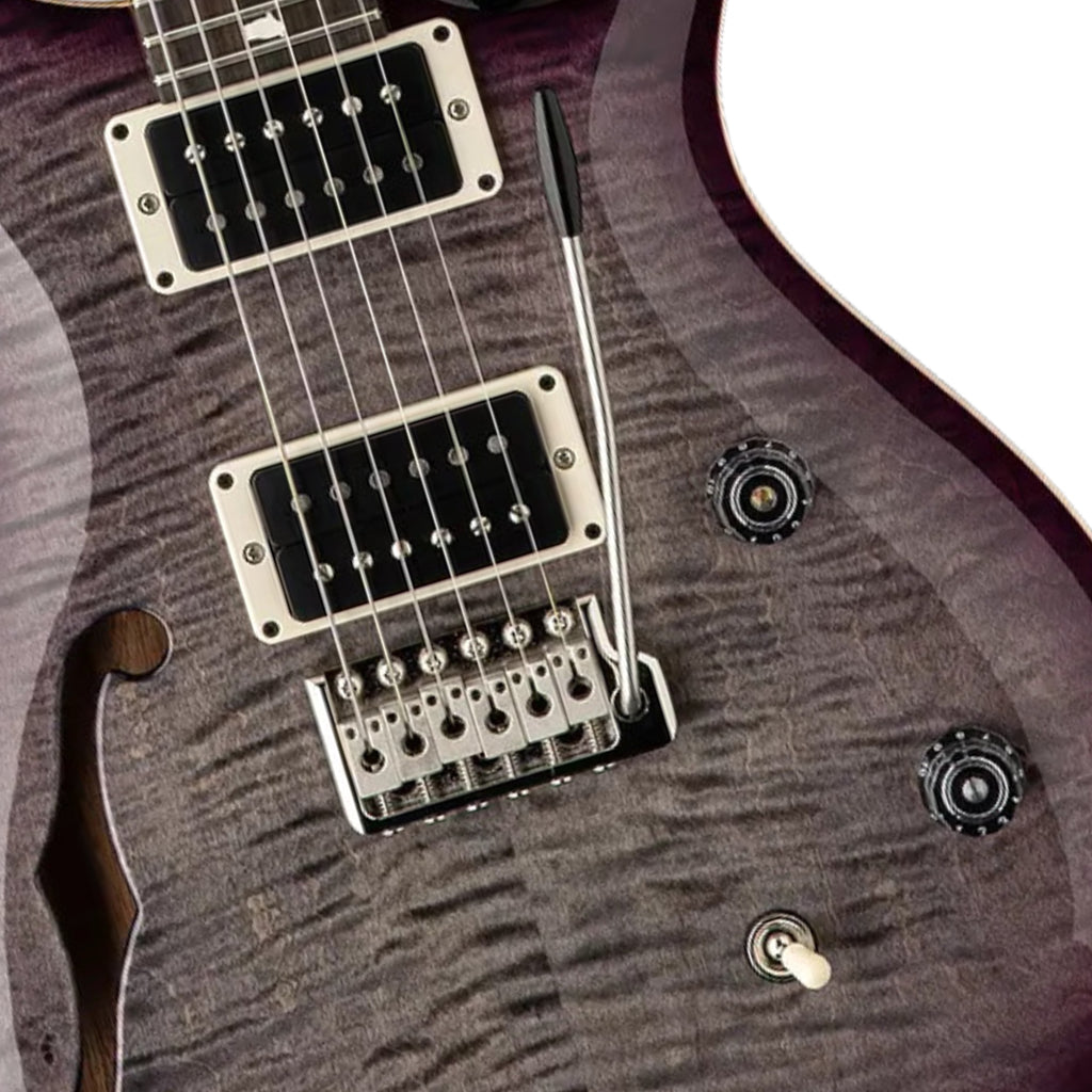PRS CE24 Semi Hollow Faded Grey Purple Burst