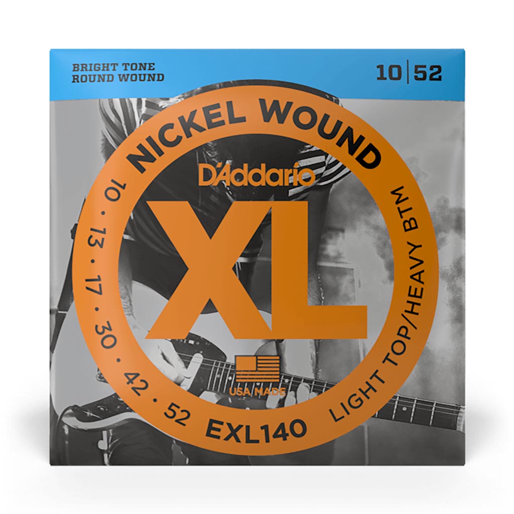 D'Addario EXL140 - Nickel Wound Light Top Heavy Bottom 10-52 - Electric Guitar Strings