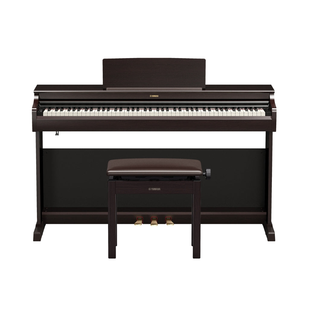 Yamaha - Arius YDP-166 88-key Upright Digital Piano with Bench - Rosewood