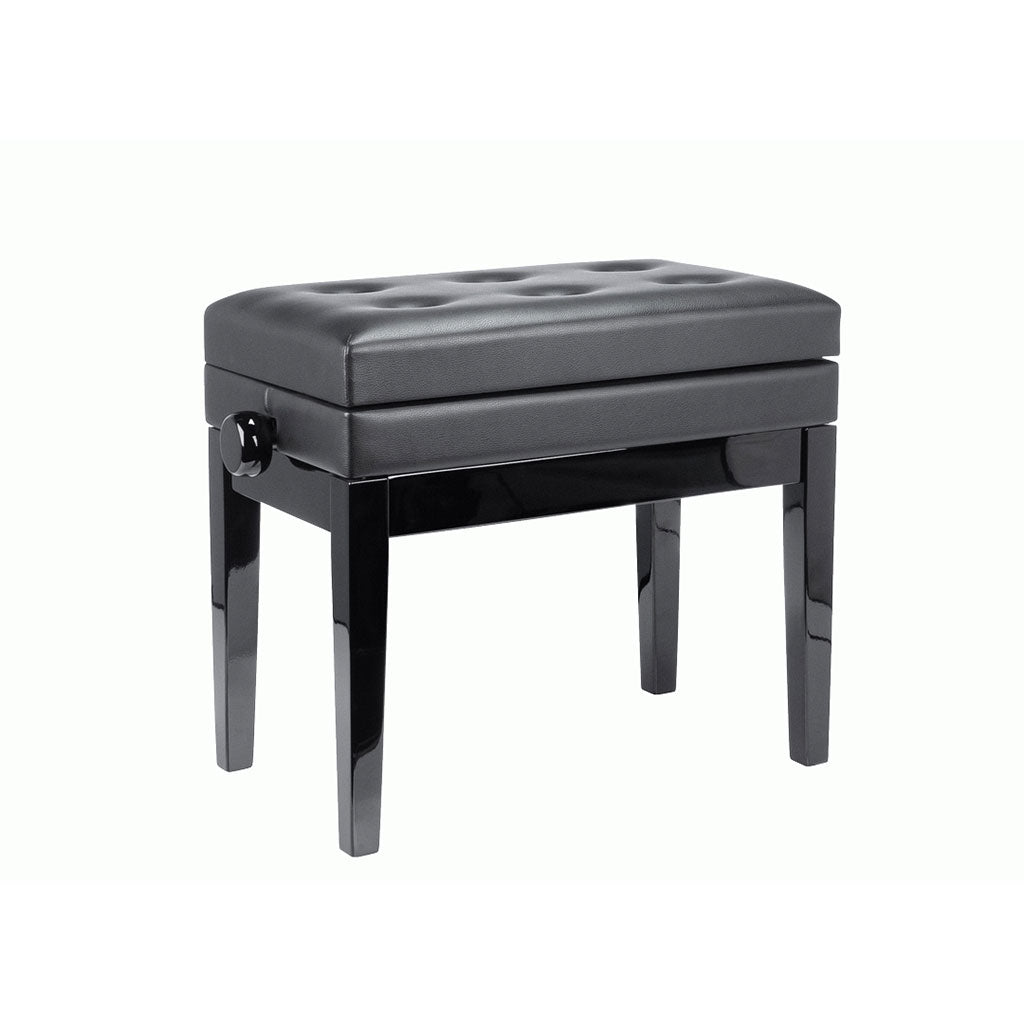 Beale BPB220BK Piano Bench Plush Cushion w/ Storage