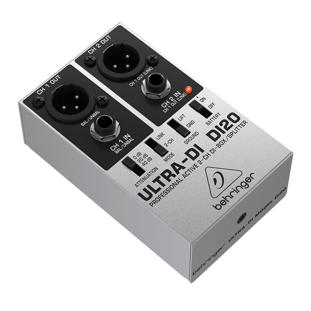 02 Channel DI Box Splitter Ultra DI DI20