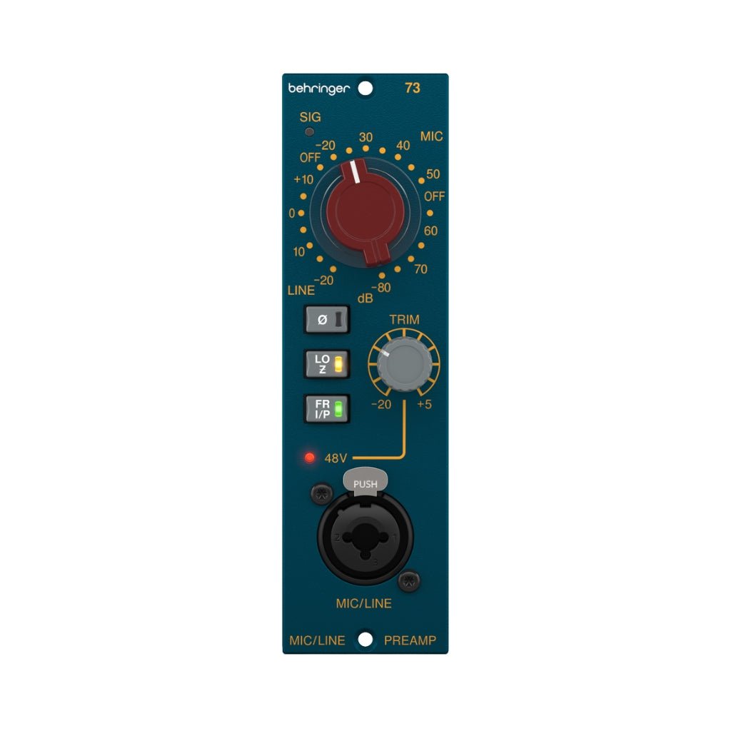 Behringer 73 Legendary Microphone Preamp w/Custom-Built Midas Transformers Studio Rack Units Sky Music