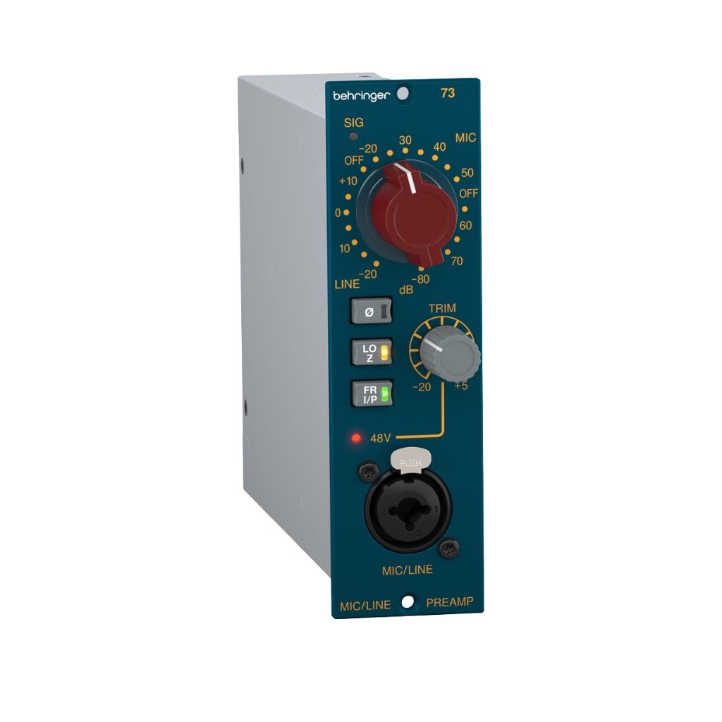 Behringer 73 Legendary Microphone Preamp w/Custom-Built Midas Transformers Studio Rack Units Sky Music