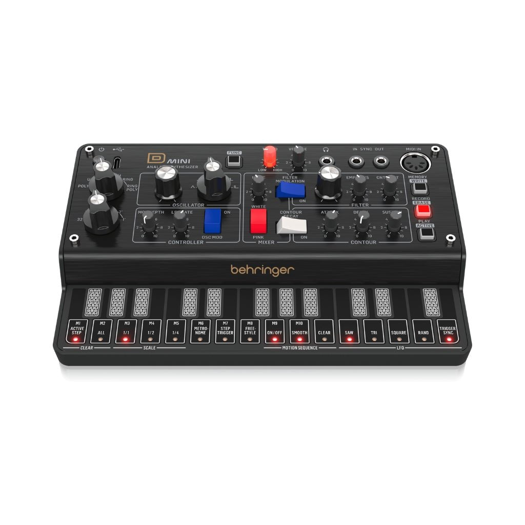 Behringer D Mini Portable Analog Synthesizer MIDI Controllers Sky Music