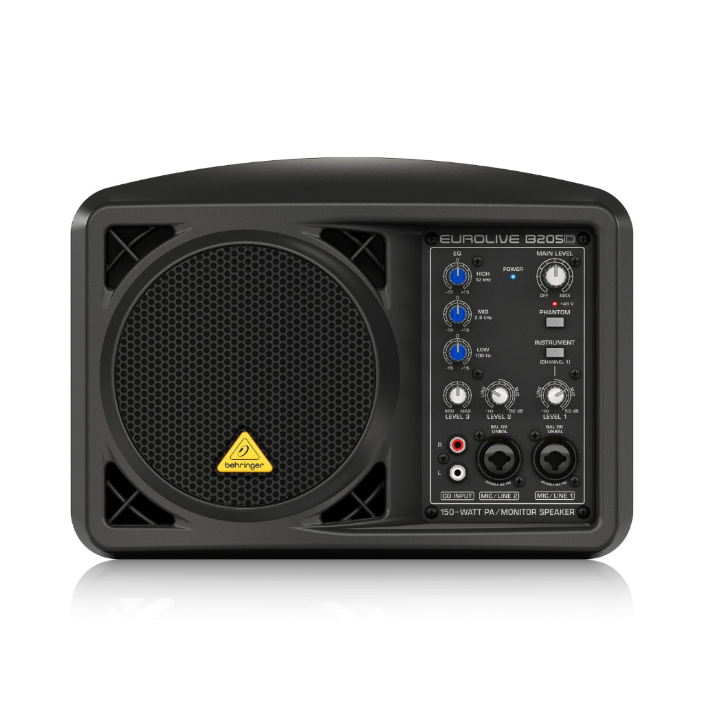 Behringer Eurolive B205D Ultra-Compact 150W PA/Monitor Speaker PA Systems &amp; Speakers Sky Music