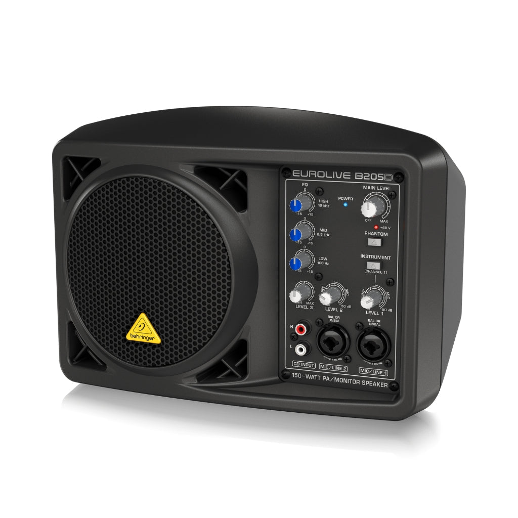 Behringer Eurolive B205D Ultra-Compact 150W PA/Monitor Speaker PA Systems & Speakers Sky Music