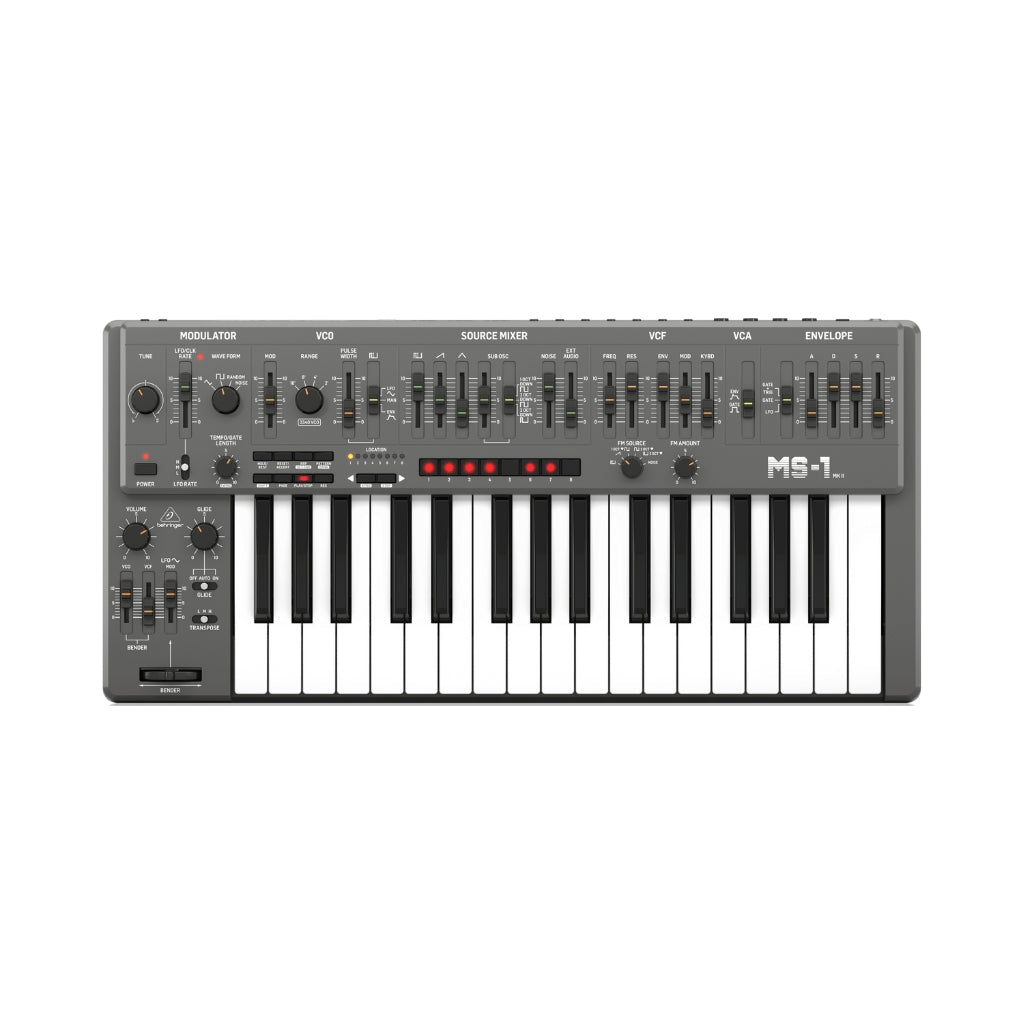 Behringer MS-1 MK II-GY 32-key Monophonic Analog Synthesizer - Grey Synthesizers Sky Music