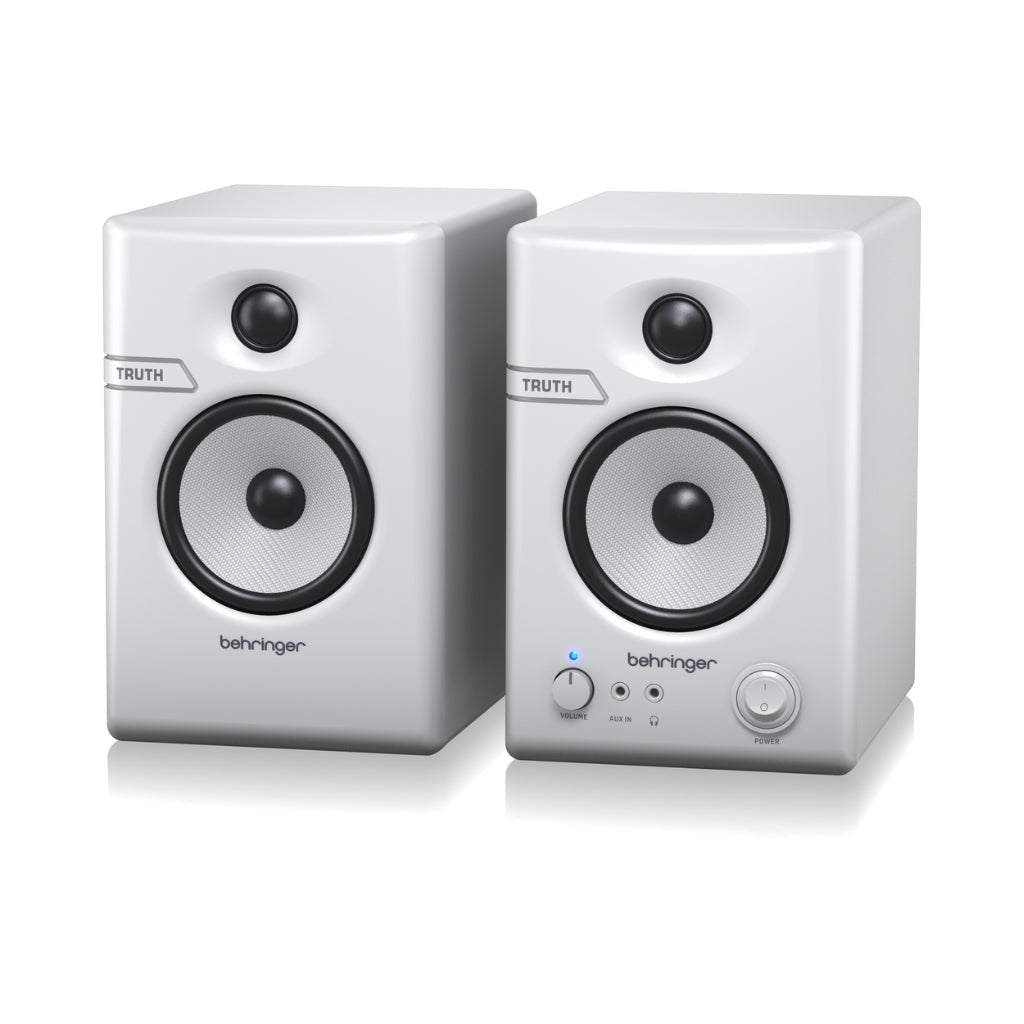 Behringer TRUTH 3.5 with Bluetooth Studio Monitors Pair - White Studio Monitors Sky Music